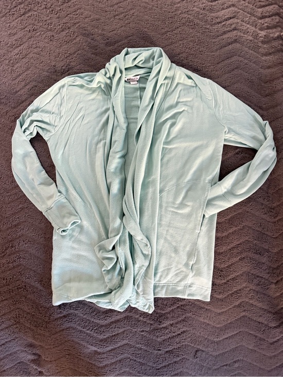 Athleta Sweaters - Athleta Mint Green Open-Front Draped Cardigan